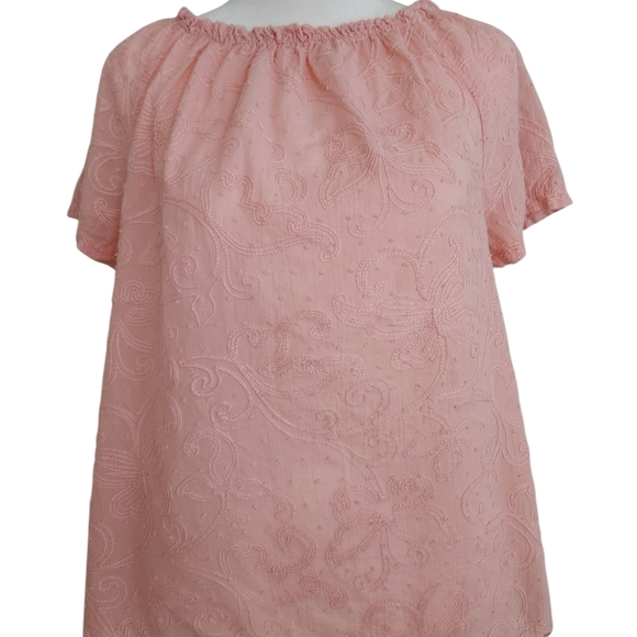 Terzo Millennio Peach Lace Blouse - S - Picture 2 of 10